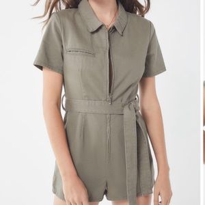 Urban Outfitters Moss Green Romper